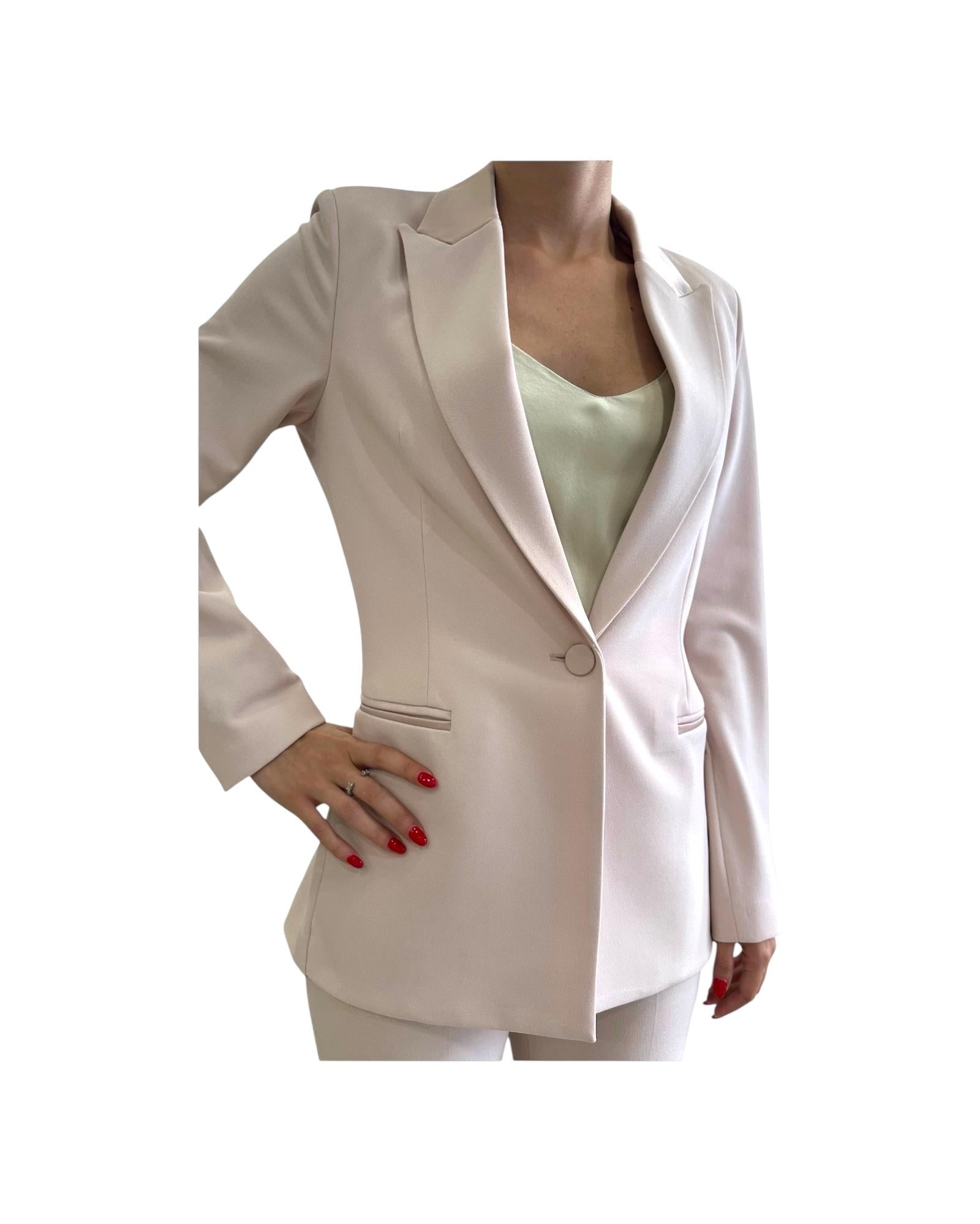 Blazer Rosa Dettagli Raso TD0237 ROSA VICOLO 