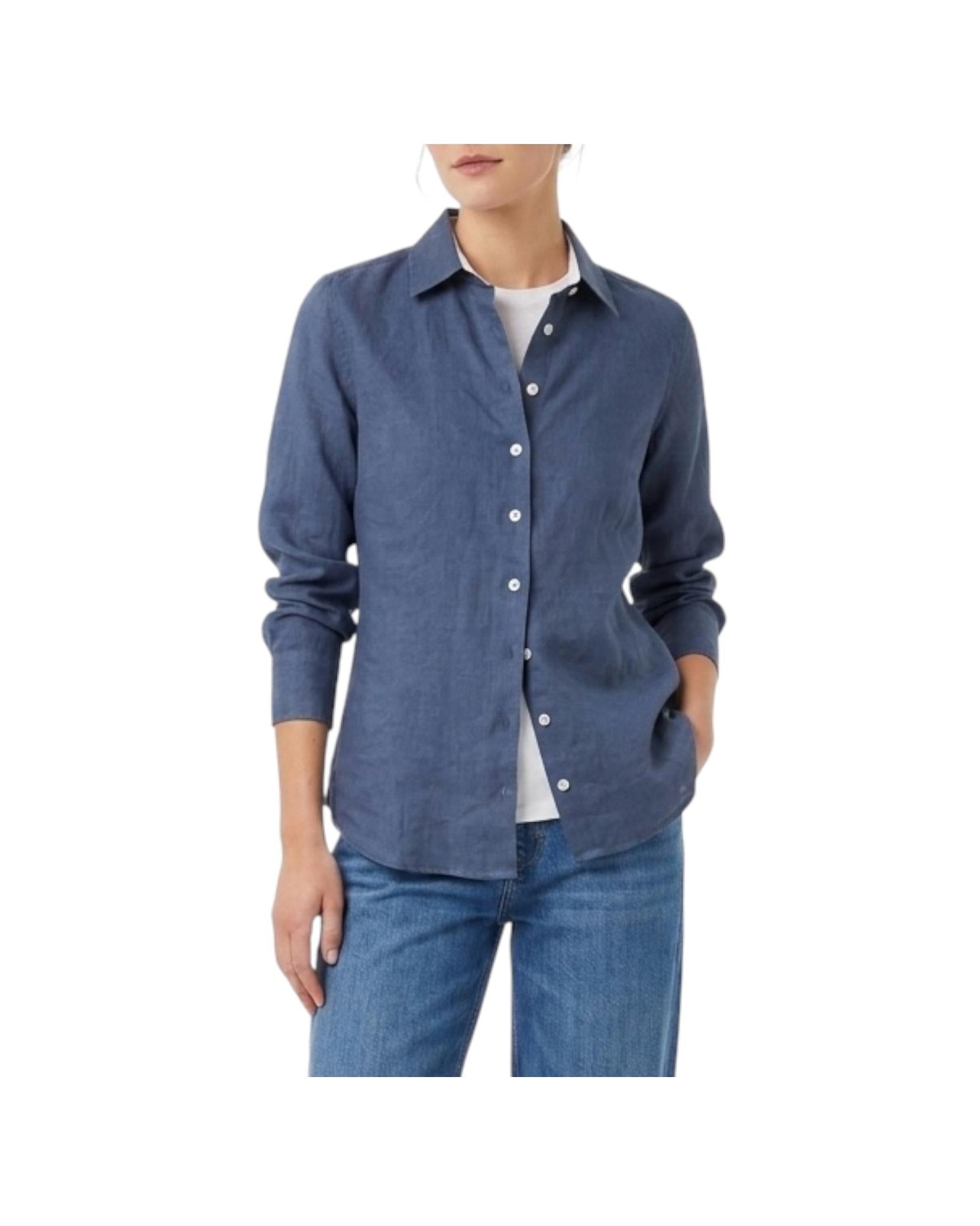 Camicia Donna in lino Denim D050 PAOLA 22 BASTONCINO 