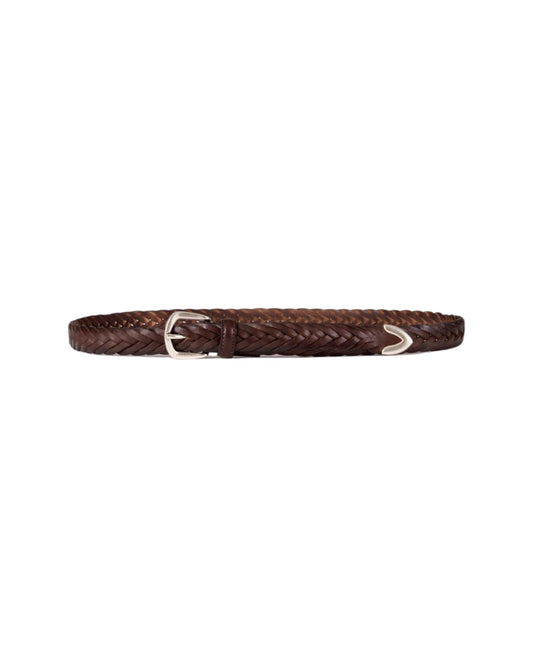 Cintura in pelle intrecciata Moro ART TRECCIA 025 MORO AlBERTO LUTI 