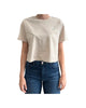 T-shirt crop Arukia beige