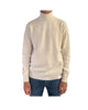 Maglione collo alto in lana merino Naturale