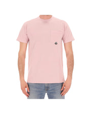 Pocket T-shirt in cotton jersey, petal rose.