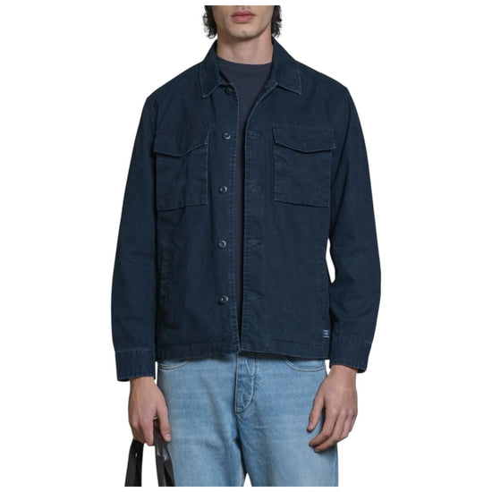 Overshirt in cotone Wash Navy GATOR SLBC01 IMPURE 