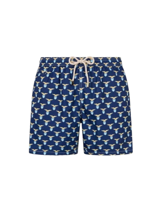 Costume uomo in tessuto leggero con stampa logo Lazio LIG0003 05552H MC2 SAINT BARTH 