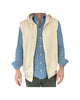 Gilet con cappuccio beige