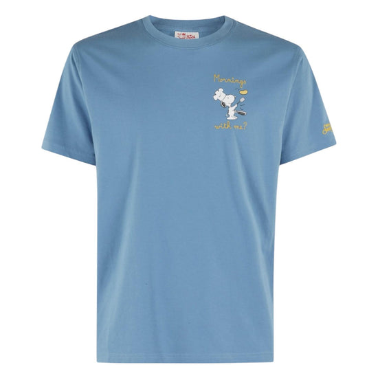 T-shirt uomo in cotone con ricamo St.Barth Snoopy chef TSHM001 02291H MC2 SAINT BARTH 