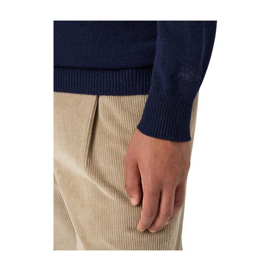 Maglione Regent in lambswool Blu REGE011 00063I MC2 SAINT BARTH 