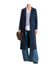 Cappotto hand made misto lana Blu