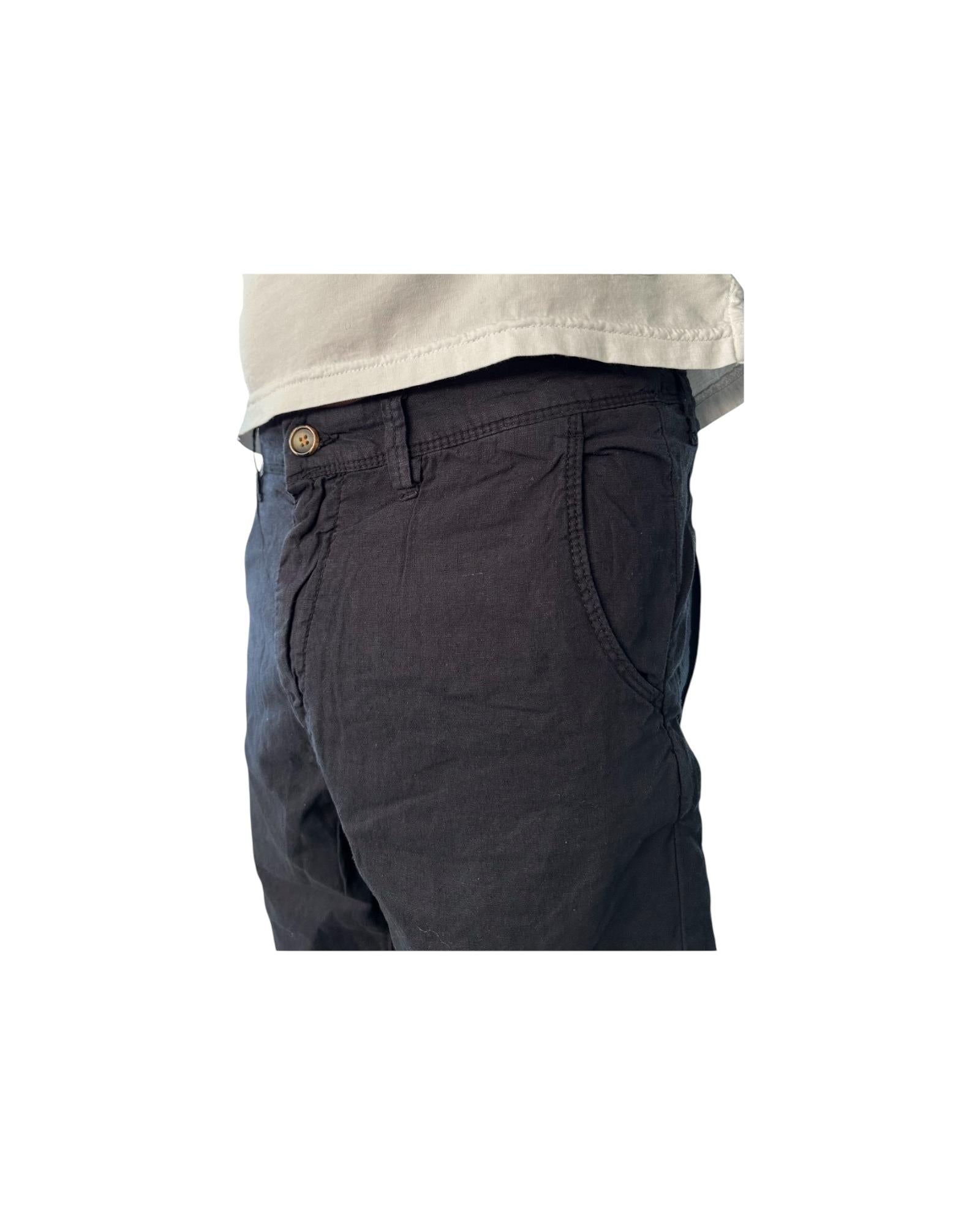 Bermuda misto lino Blu GK711 BLU RE.VI.VAL 