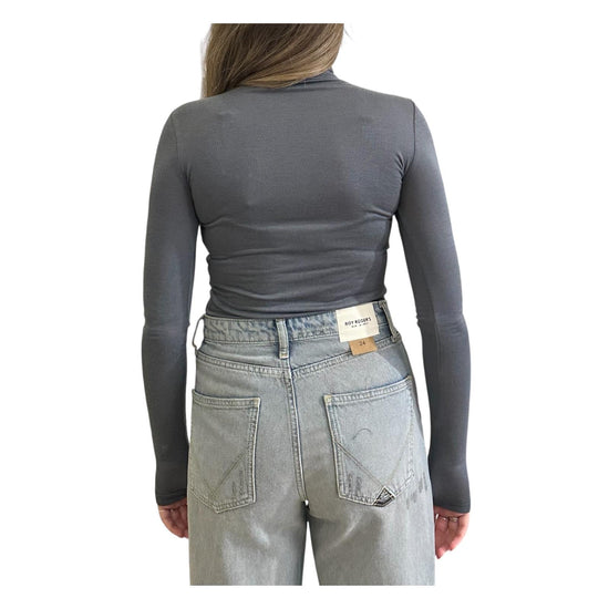 Maglia collo alto e manica lunga Grigio ADRIANNA 19 CHS 