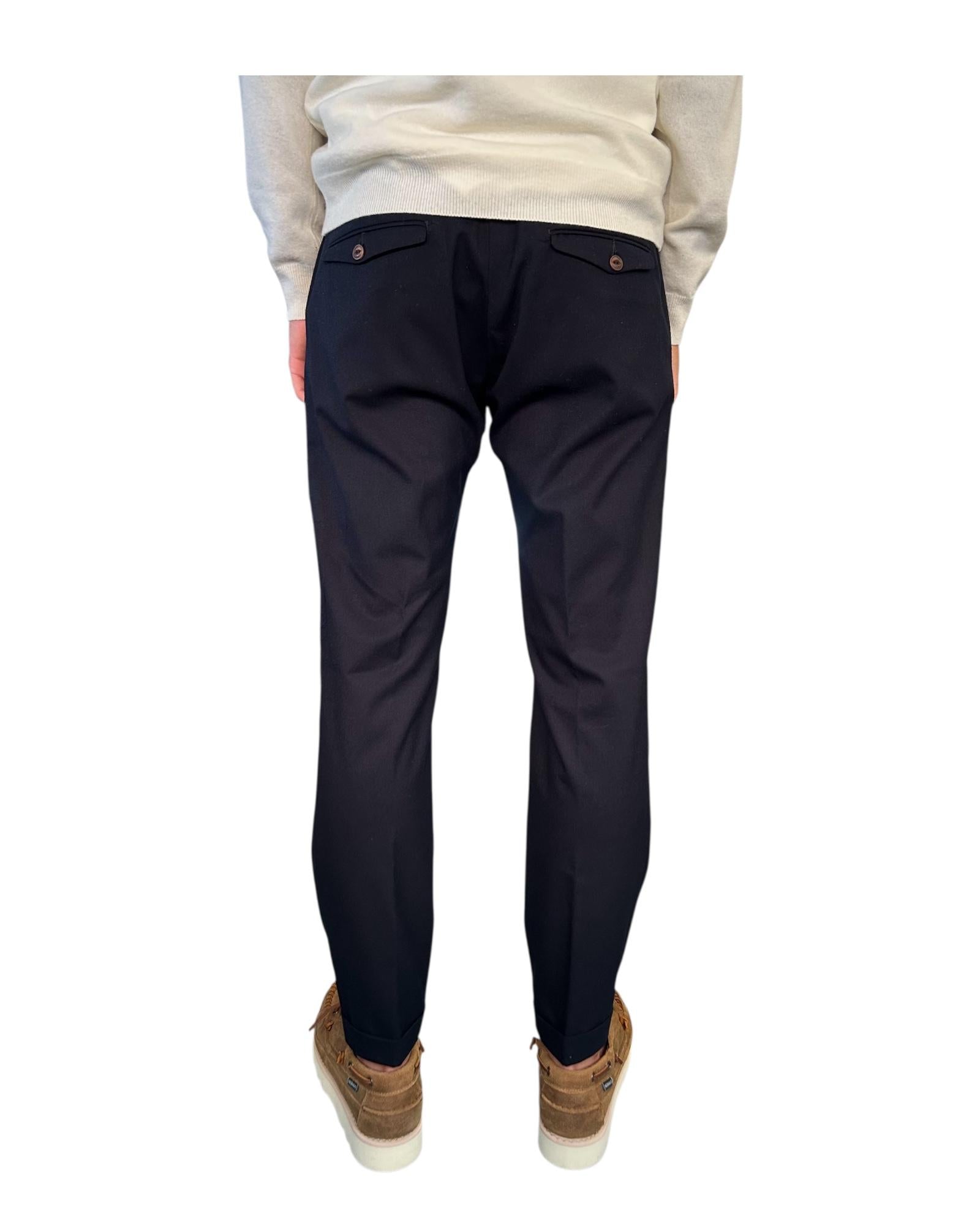 Pantalone Flanella Dark navy 045 REGENT FLANELLA DARK NAVY MODFITTERS 