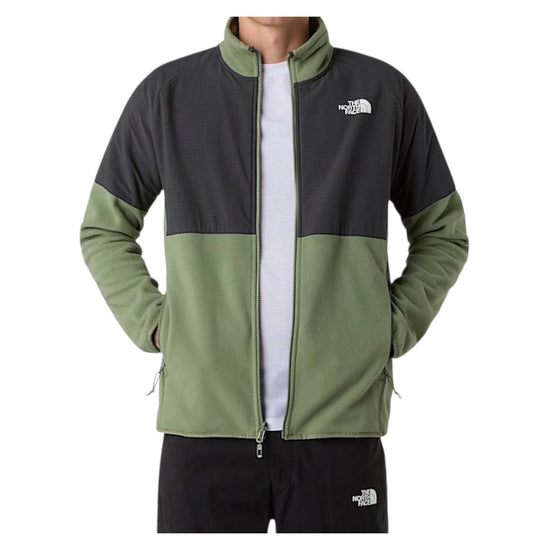 Pile pesante con cerniera integrale Glacier Bark mist NF0A89JG BARK MIST THE NORTH FACE 
