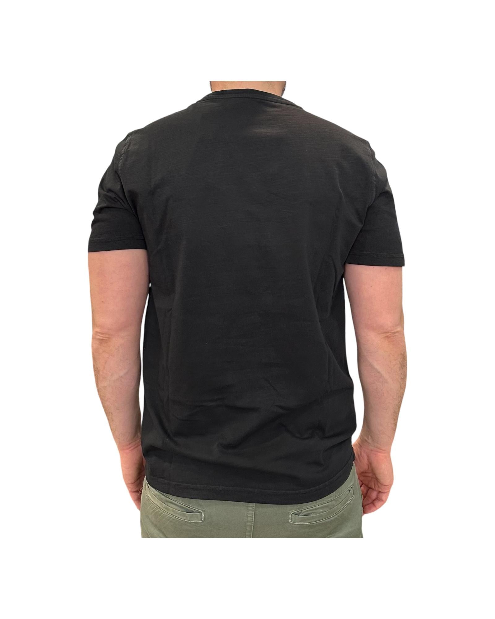 T-shirt uomo Eagle Lake Fiammata senza taschino black. 1009 BLACK BL'KER
