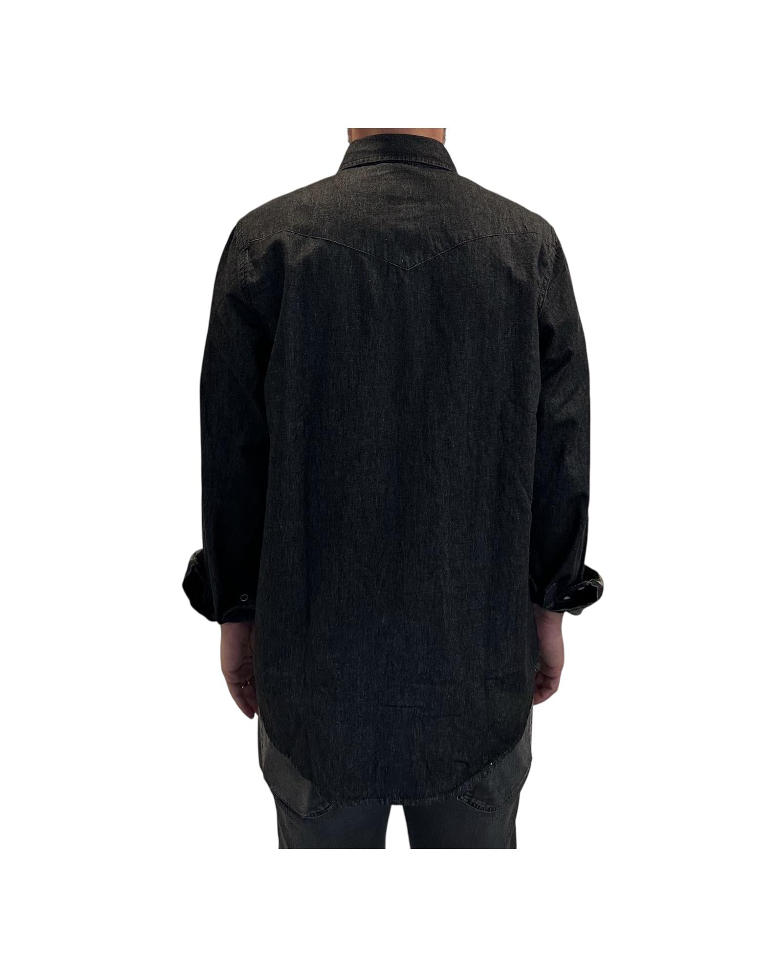 Camicia Uomo Martin Denim black RRU400CM912482 C0998 ROY ROGER'S 