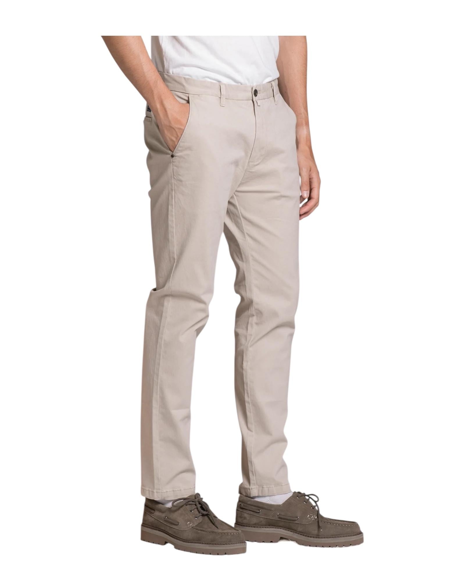 Pantalone in twill stretch Beige BRYAN TWSC51 IMPURE 