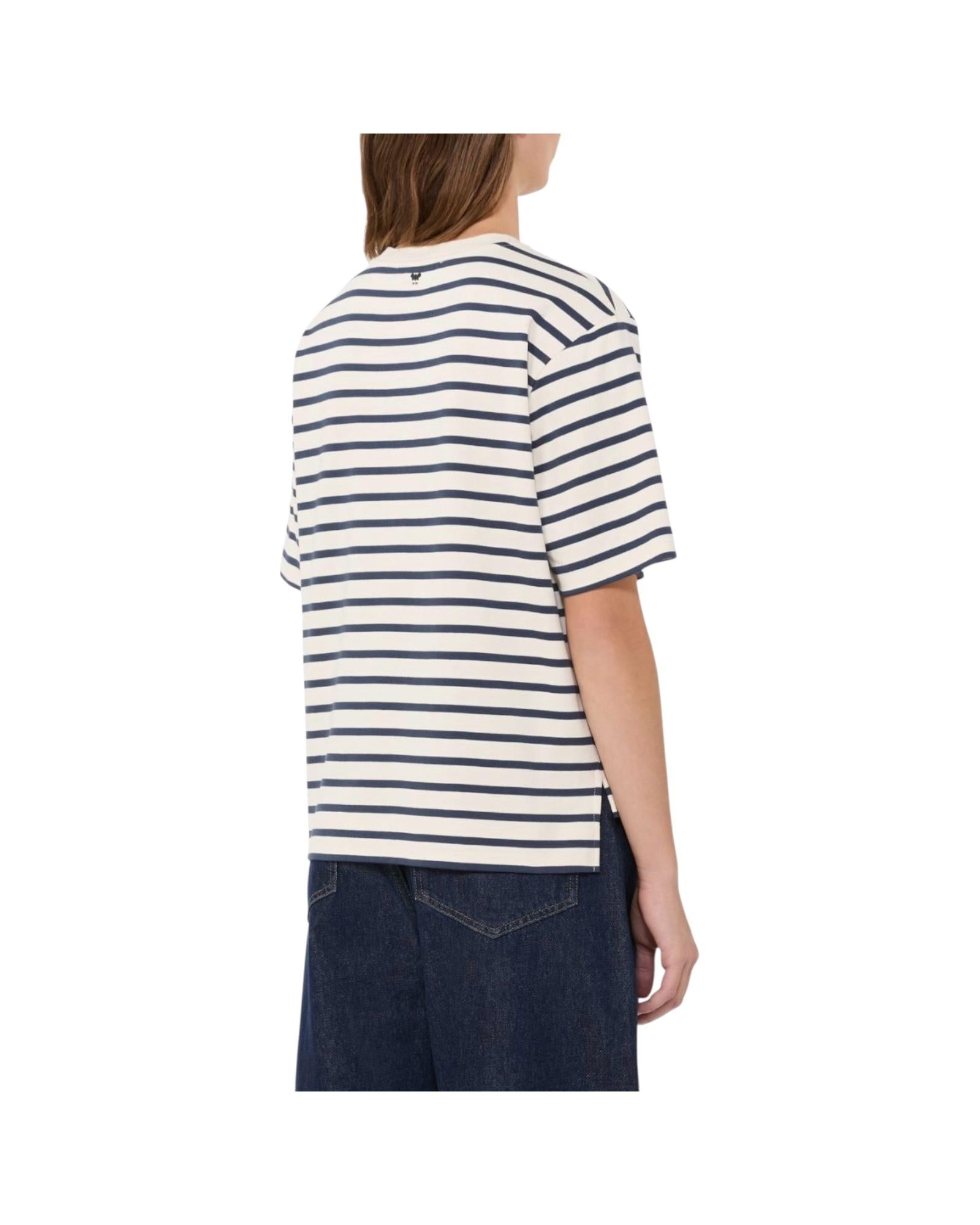 T-Shirt in jersey di cotone Panna MULTID 010 MAX MARA WEEKEND 