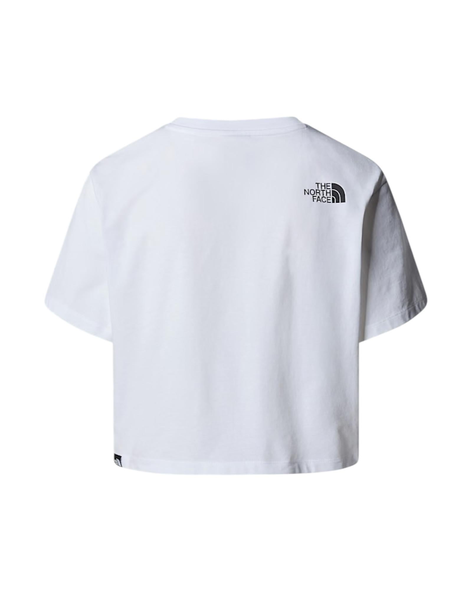 T-shirt Crop Simple Dome White NF0A87U4 WHITE THE NORTH FACE 