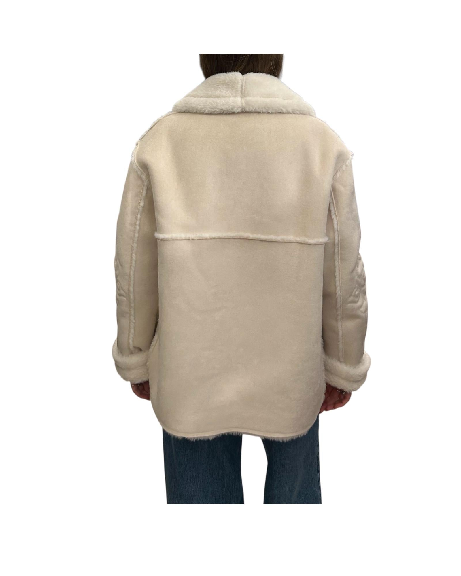 Giacca da donna in shearling Burro DORY003 00190I MC2 SAINT BARTH 