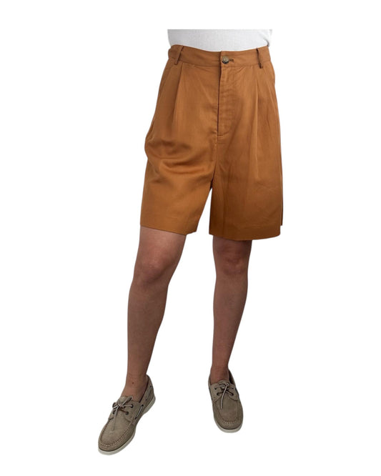 Bermuda misto lino Cognac SP86 0040 Since're Paris 