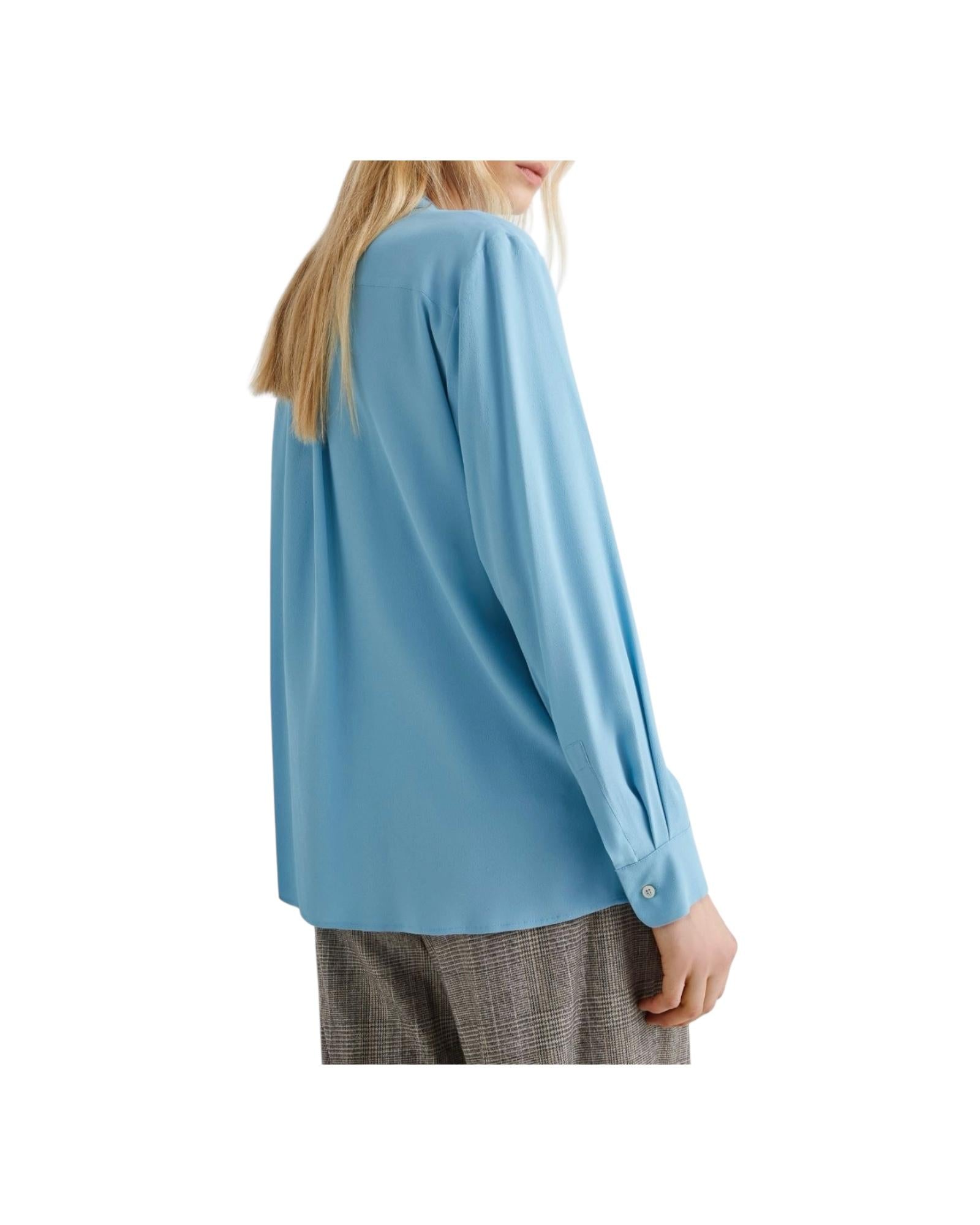 Camicia in misto seta Celeste CALABRA 003 MARELLA 