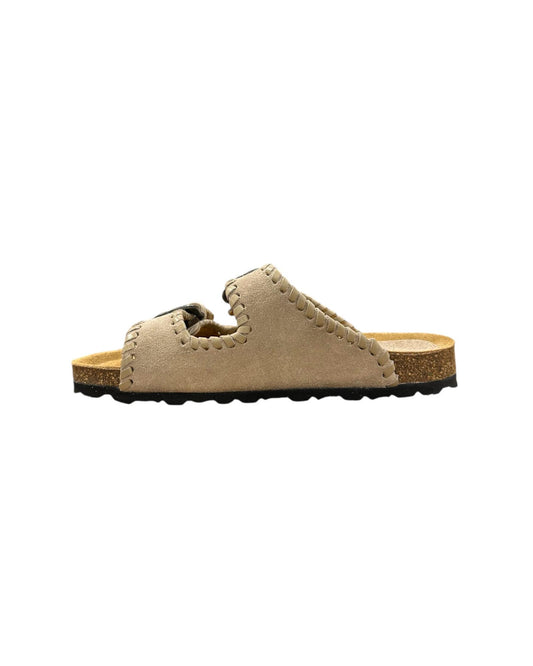 Sandalo Buckle Beat Suede Pietra BUCKLE BEAT SUEDE PIETRA TAJI 