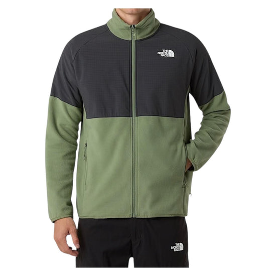 Pile pesante con cerniera integrale Glacier Bark mist NF0A89JG BARK MIST THE NORTH FACE 