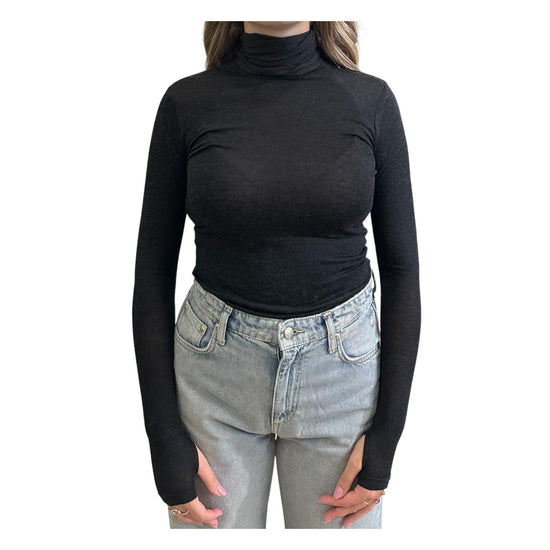 Maglia collo alto e manica lunga Nero ADRIANNA 16 CHS 