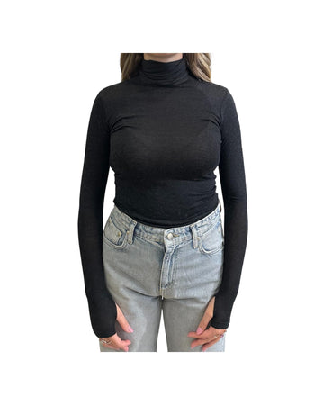 Maglia collo alto e manica lunga Nero ADRIANNA 16 CHS 