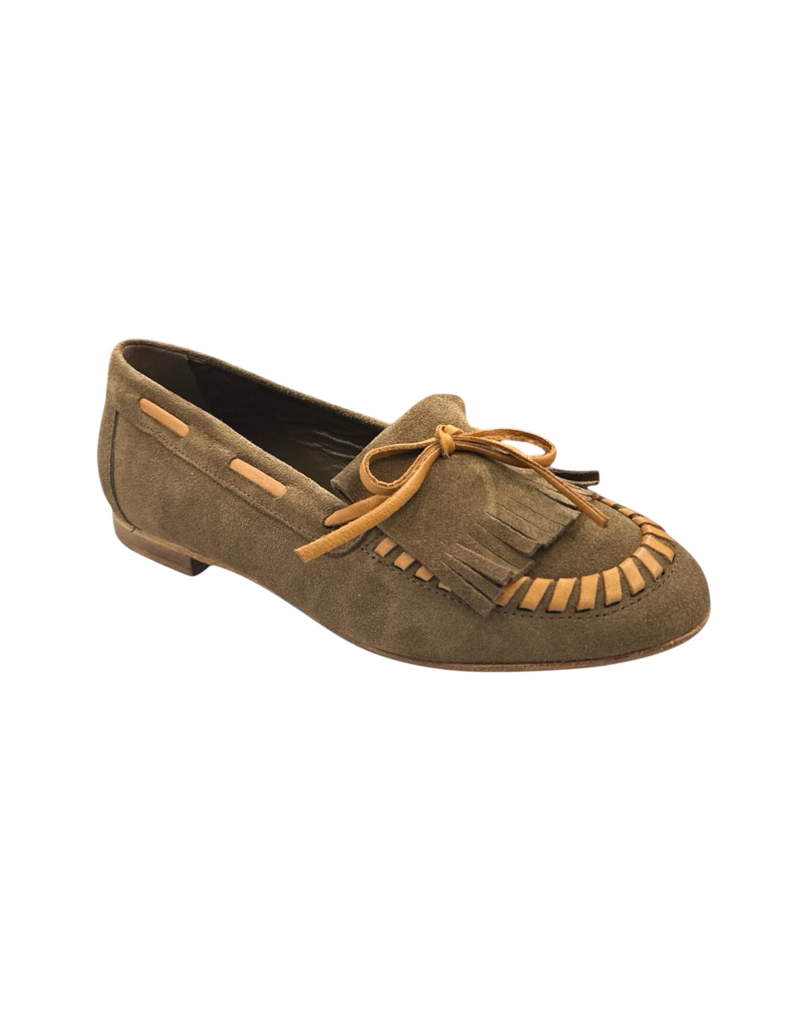 Mocassini Donna in camoscio marrone 2733 CAMOSCIO 409 CURIOSITE' 