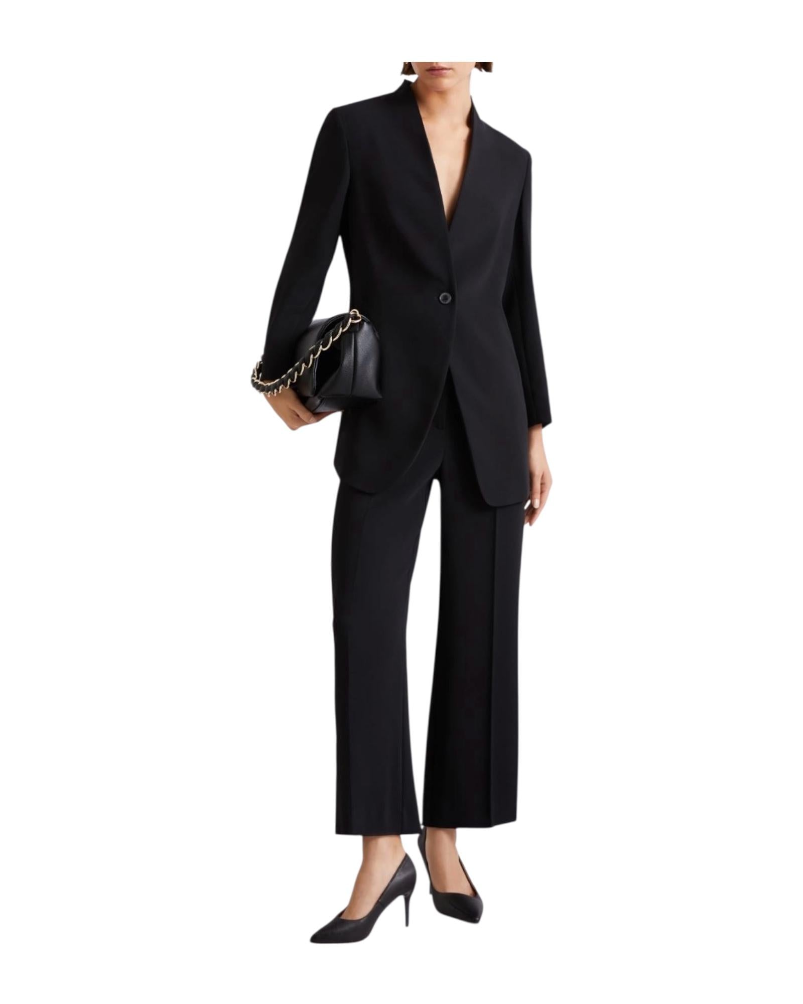 Pantalone in envers satin Nero GRACE 002 MARELLA 