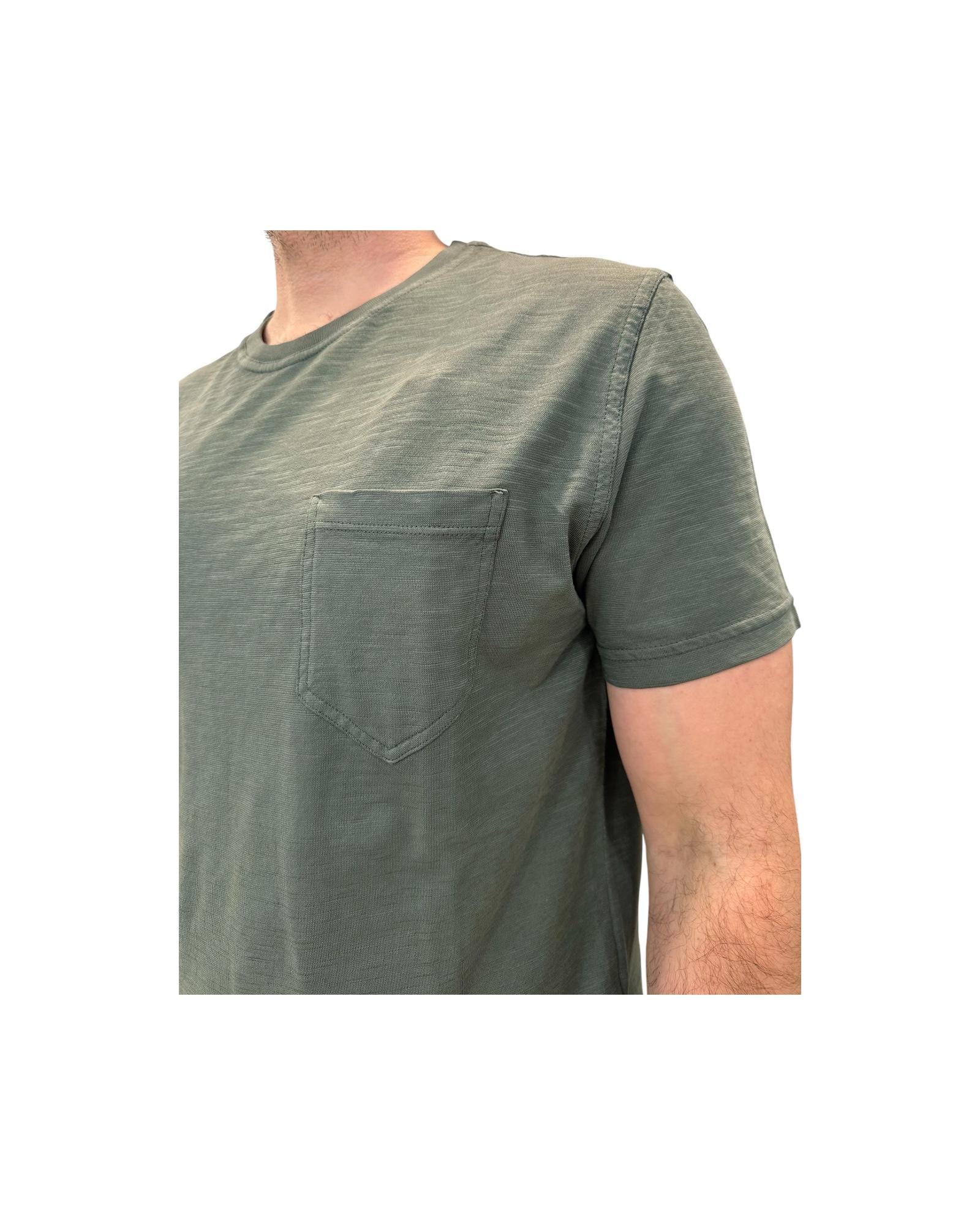 T-shirt Uomo Casco Bay Fiammata, green. 1001 GREEN BL'KER 