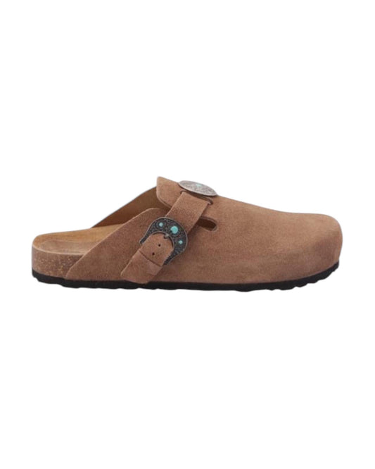 Sandalo Sabot Suede Visone SABOT 140 SUEDE VISONE Taji 