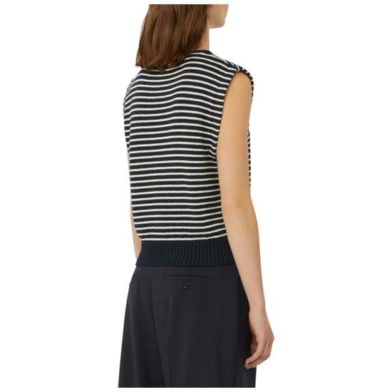 Gilet in filato di cotone Blu LANDA 010 MAX MARA WEEKEND 