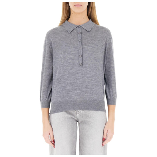 Polo manica 3/4 Grigio melange 22064AB GRIGIO MELANGE VICOLO 