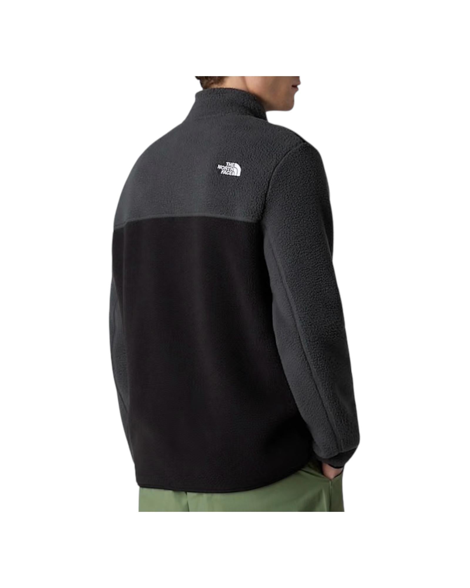 Giacca in pile Yumiori con cerniera a 1/4 NF0A883S TNFB/ASPHG/MNTG THE NORTH FACE