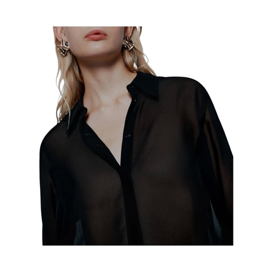 Camicia in georgette Nero ARCA 002 MARELLA 
