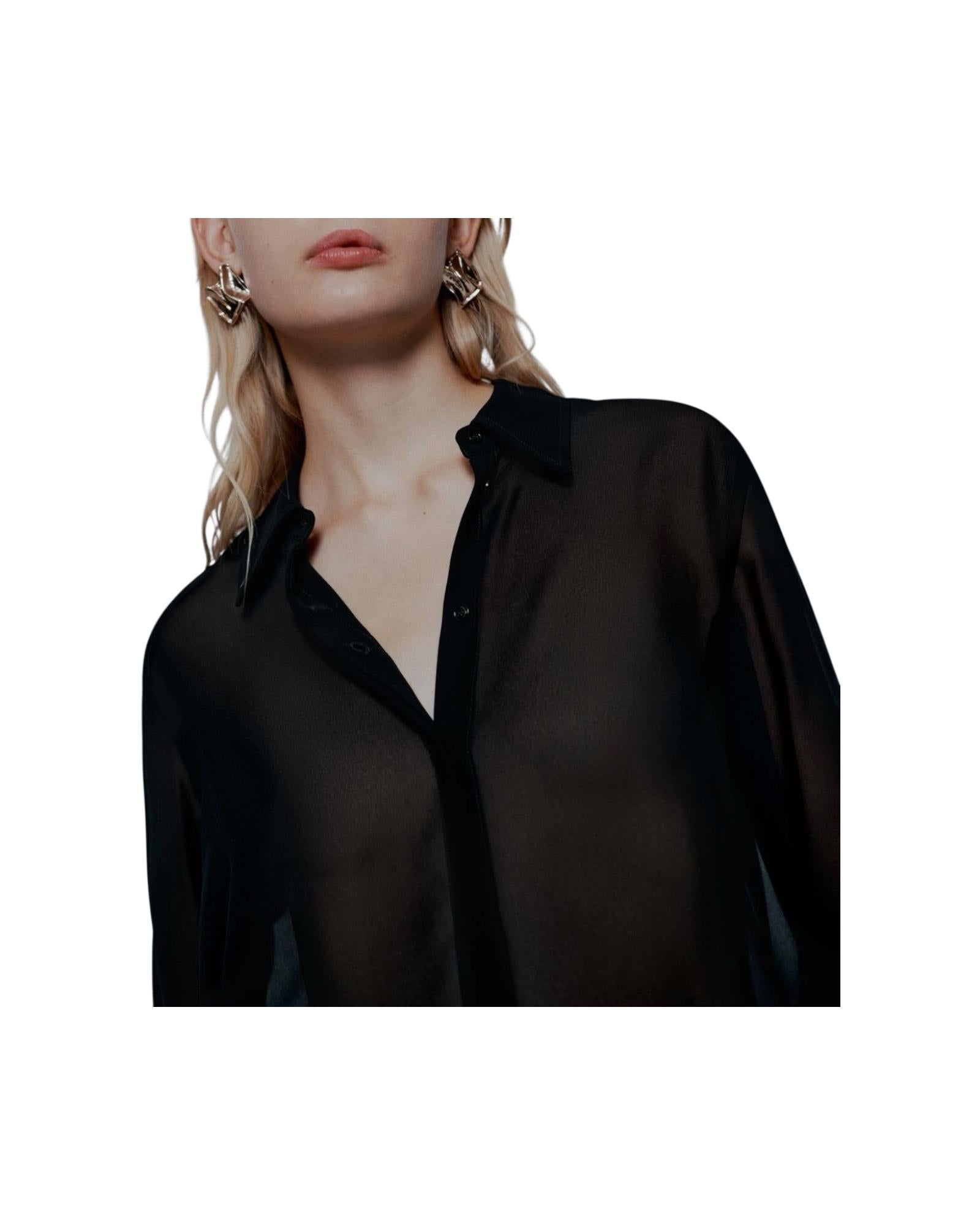 Camicia in georgette Nero ARCA 002 MARELLA 