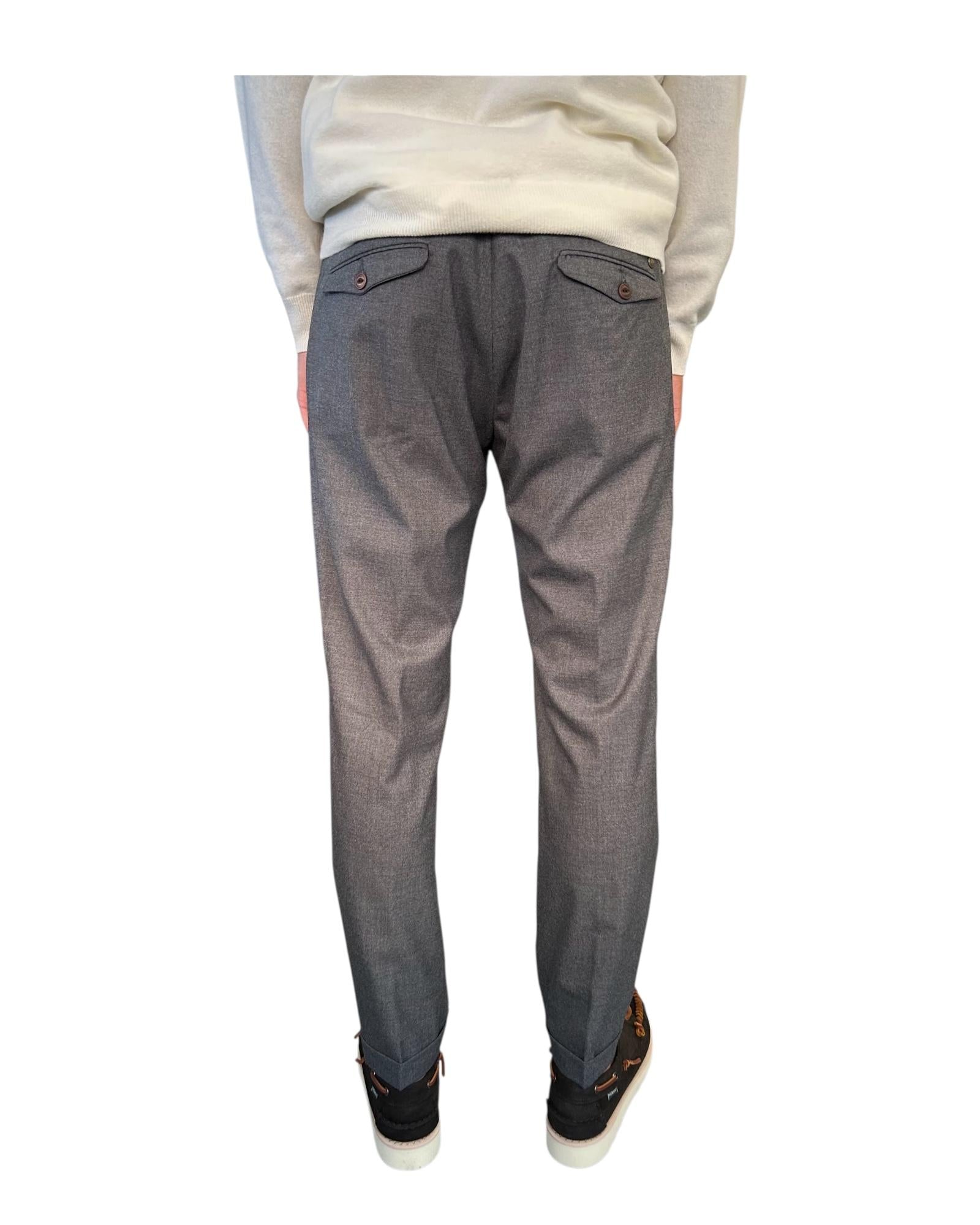 Pantalone Flanella Dark grey 045 REGENT FLANELLA DARK GREY MODFITTERS 