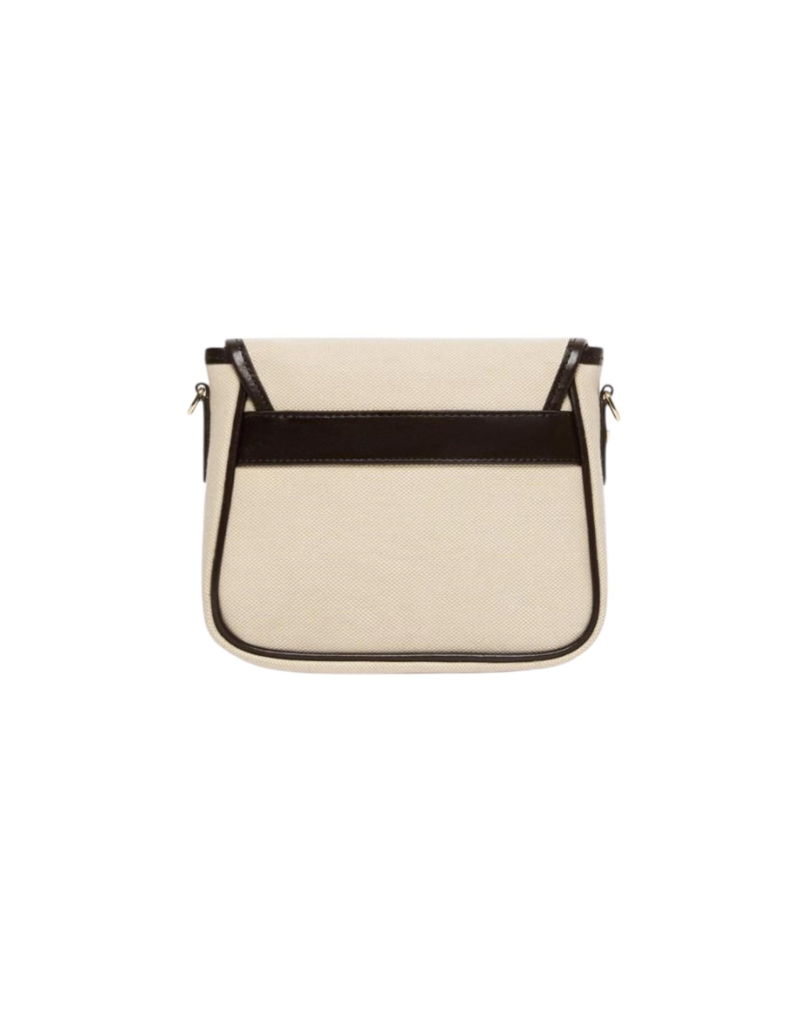 Borsa a tracolla piccola in canvas e pelle Corda AGAP 001 MAX MARA WEEKEND 