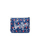Pochette Aline con stampa orologi e cola