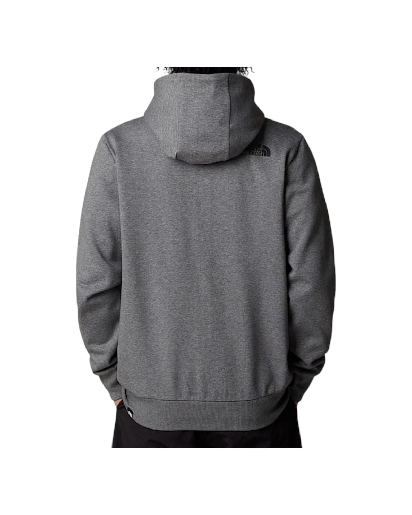 Felpa con cappuccio e cerniera integrale Simple Dome Medium grey NF0A89FD MEDIUM GREY HEATHER THE NORTH FACE