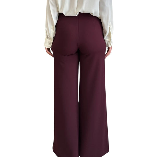 Pantalone a palazzo Bordeaux TF0356 BORDEAUX VICOLO 