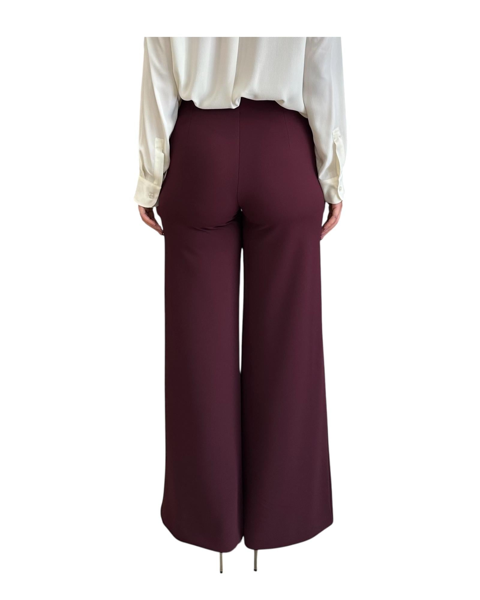 Pantalone a palazzo Bordeaux TF0356 BORDEAUX VICOLO 