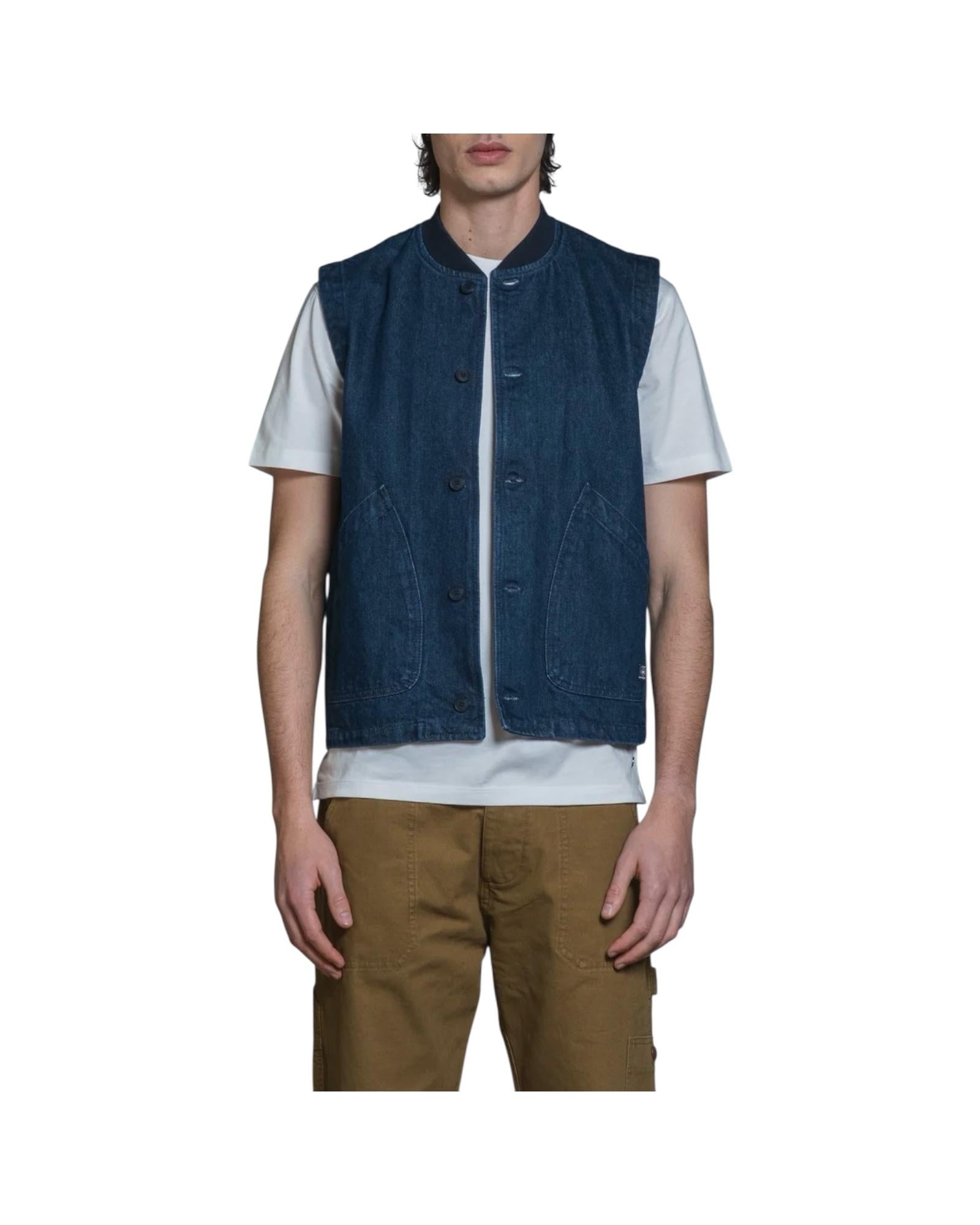 Gilet Denim Dark blue MARSH DNMC99 IMPURE 