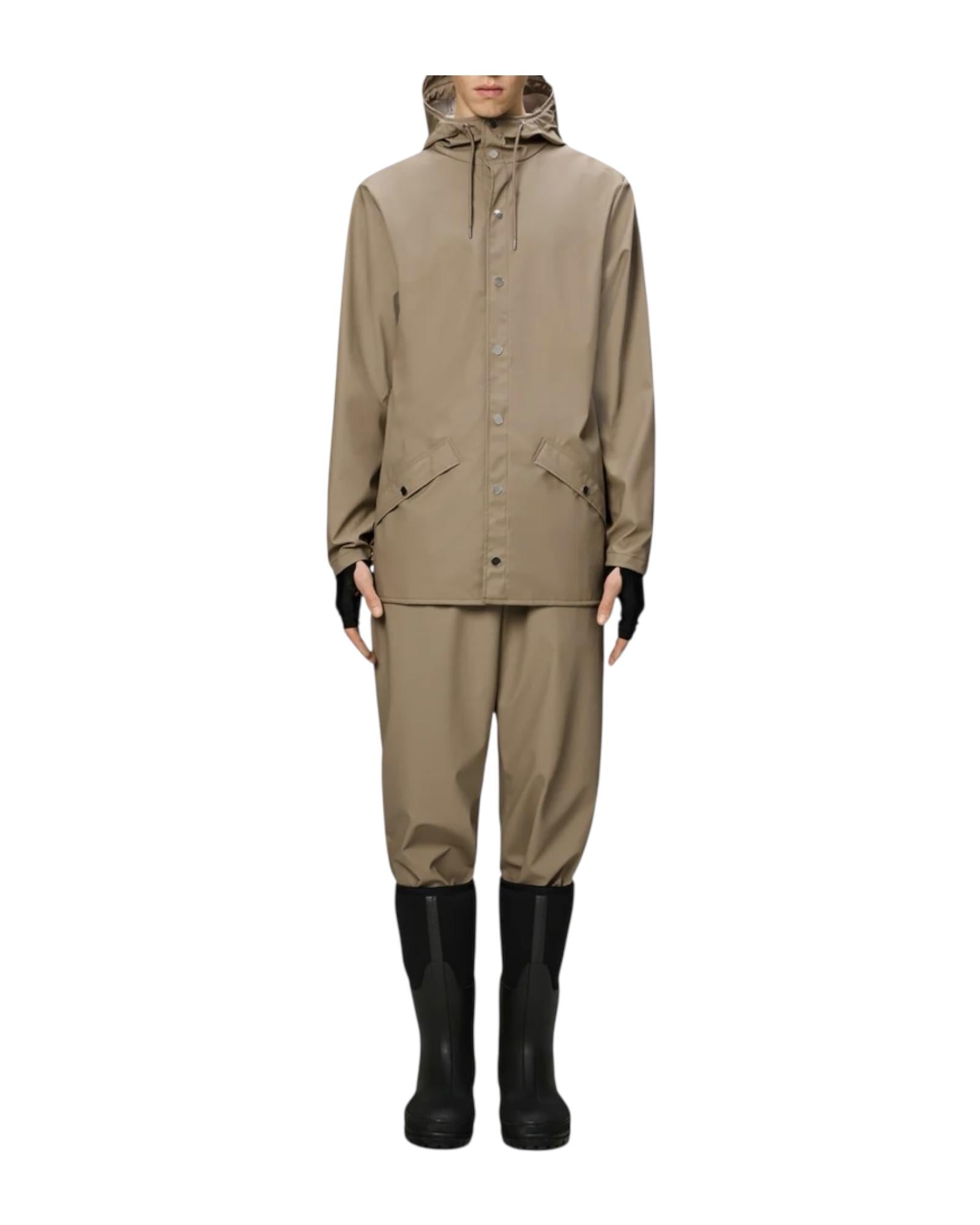 Giacca Unisex Antipioggia Beige RA12010 BEI RAINS 