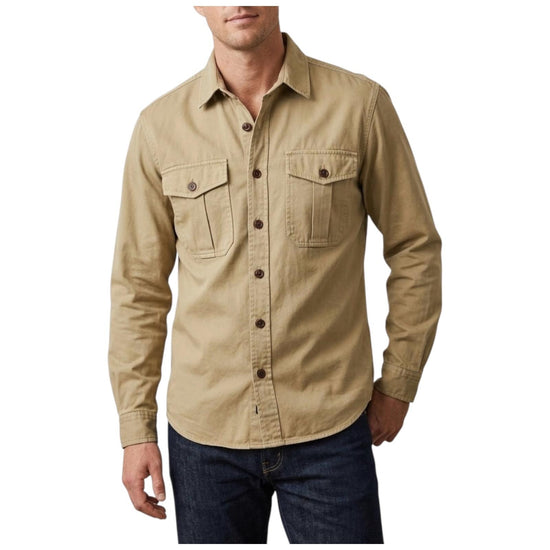 Gabardine Guide Shirt Sand GABARDINE GUIDE SHIRT ALASKA SAND CHESAPEAKE'S 