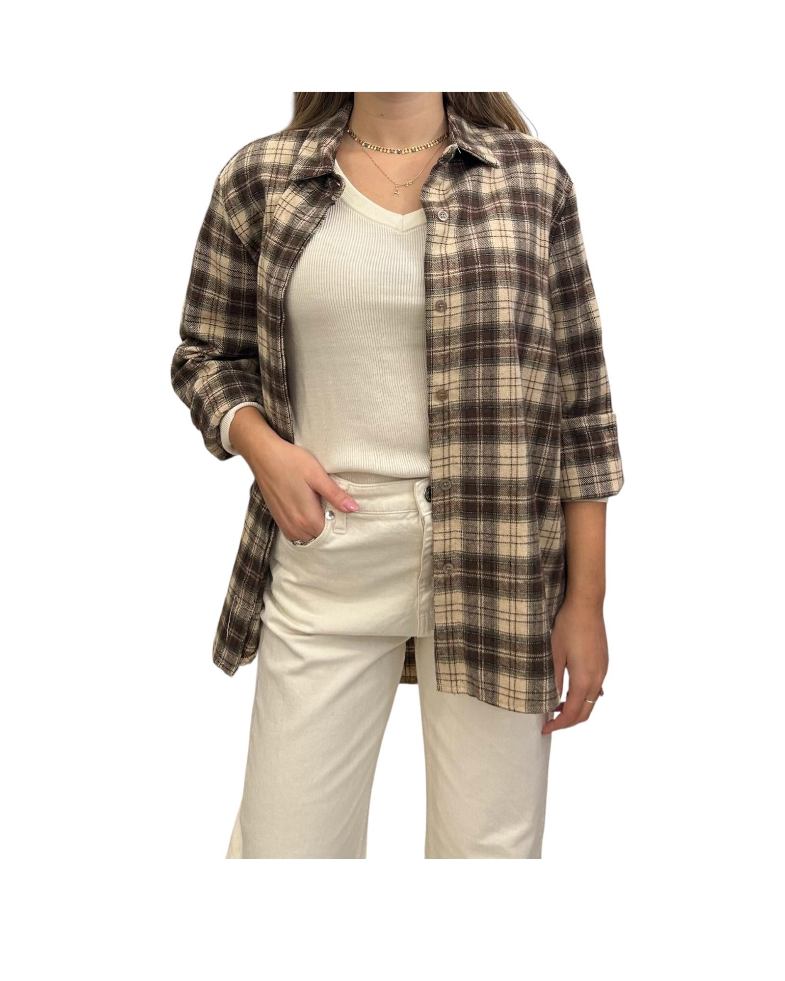 Camicia Over Check verde CJK P096 CHECK VERDE haveone