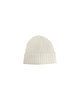 Cappello in cashmere a costine Panna