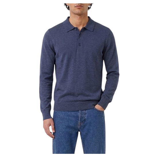 Polo manica lunga Blu denim POLO MANICA LUNGA BLU DENIM RE.VI.VAL 