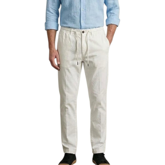 Pantalone Bristol misto lino White 019 BRISTOL MISTO LINO OLD WHITE MODFITTERS 